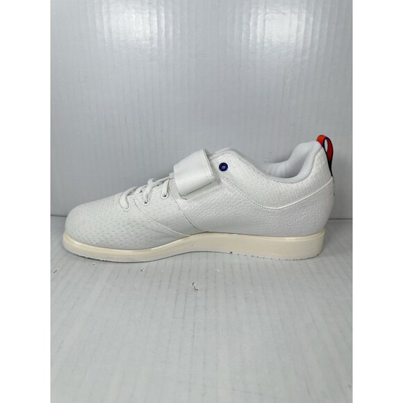 Size 9 Adidas Powerlift 5 White Navy Orange Weightlifting Shoes JP9878 Mens NEW main image 4